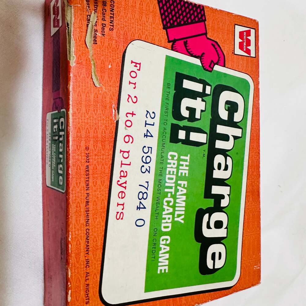 Vintage 1972 Whitman Charge It! The Family Credit Card Game